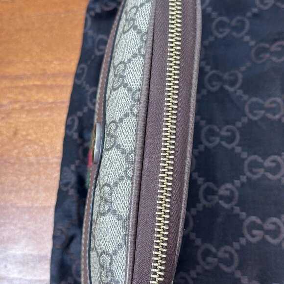 GUCCI Ophidia GG Supreme Sherry Line PVC Waist Pouch Bum Bag Beige - Picture 3 of 7